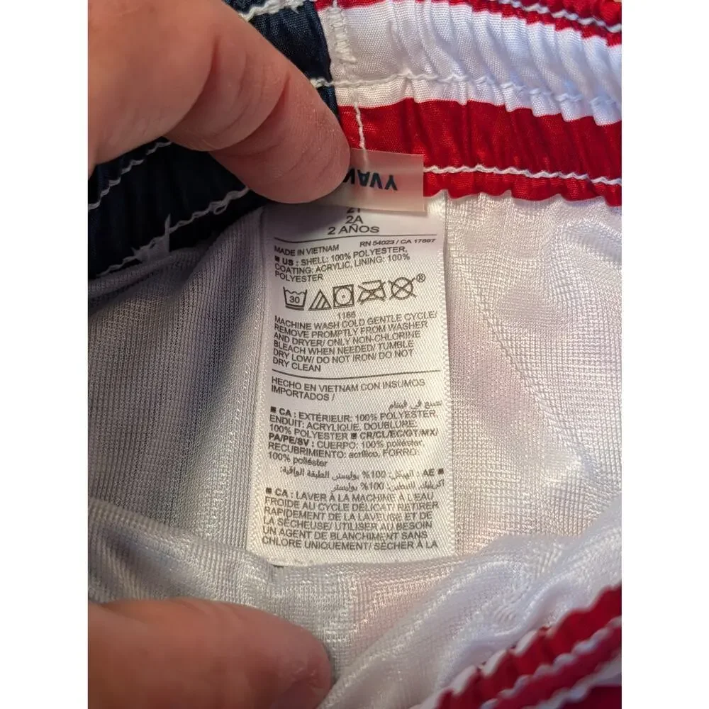 OLD NAVY Toddler/Baby boys swim suits, 2T, Patriotic, 4th of July, American flag